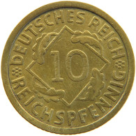 GERMANY 10 PFENNIG 1935 J #a054 0927 - 10 Reichspfennig