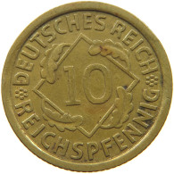 GERMANY 10 PFENNIG 1935 J #a054 0879 - 10 Reichspfennig