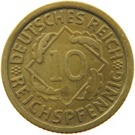 GERMANY 10 PFENNIG 1935 J #a054 0699 - 10 Reichspfennig