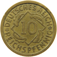 GERMANY 10 PFENNIG 1935 G #c075 0573 - 10 Reichspfennig