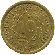 GERMANY 10 PFENNIG 1935 J #a054 0565 - 10 Reichspfennig