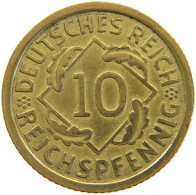 GERMANY 10 PFENNIG 1935 G #a064 0985 - 10 Reichspfennig