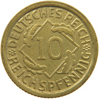 GERMANY 10 PFENNIG 1935 J #a039 0613 - 10 Reichspfennig