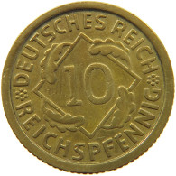 GERMANY 10 PFENNIG 1935 G #a055 0007 - 10 Reichspfennig