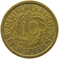 GERMANY 10 PFENNIG 1935 G #a054 0797 - 10 Reichspfennig