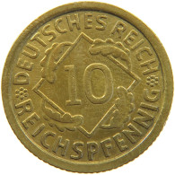 GERMANY 10 PFENNIG 1935 G #a054 0631 - 10 Reichspfennig