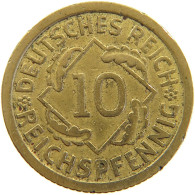 GERMANY 10 PFENNIG 1935 F #a064 0991 - 10 Reichspfennig