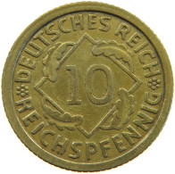 GERMANY 10 PFENNIG 1935 G #a054 0625 - 10 Reichspfennig