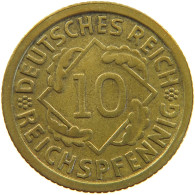 GERMANY 10 PFENNIG 1935 F #a054 0843 - 10 Reichspfennig