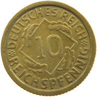 GERMANY 10 PFENNIG 1935 G #a054 0665 - 10 Reichspfennig