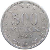 GERMANY 500 MARK 1923 G #c014 0091 - 200 & 500 Mark