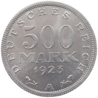GERMANY 500 MARK 1923 A #c007 0399 - 200 & 500 Mark