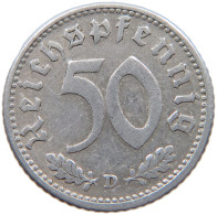 GERMANY 50 PFENNIG 1941 D #c040 0211 - 50 Reichspfennig