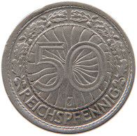 GERMANY 50 PFENNIG 1927 J #c014 0169 - 50 Rentenpfennig & 50 Reichspfennig
