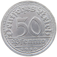 GERMANY 50 PFENNIG 1919 A #c060 0339 - 50 Rentenpfennig & 50 Reichspfennig