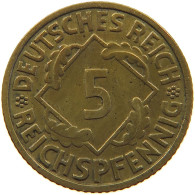 GERMANY 5 PFENNIG 1936 J #a055 0483 - 5 Reichspfennig