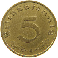 GERMANY 5 PFENNIG 1938 A #a049 0199 - 5 Reichspfennig