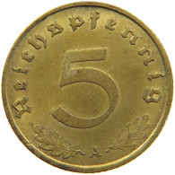 GERMANY 5 PFENNIG 1937 A #a064 0625 - 5 Reichspfennig
