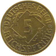 GERMANY 5 PFENNIG 1936 J #a055 0567 - 5 Reichspfennig