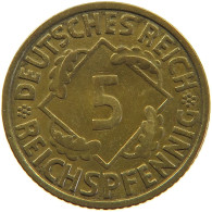 GERMANY 5 PFENNIG 1936 J #a055 0437 - 5 Reichspfennig