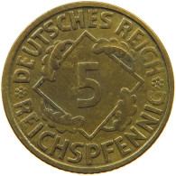 GERMANY 5 PFENNIG 1936 J #a056 0435 - 5 Reichspfennig