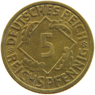 GERMANY 5 PFENNIG 1936 G #a055 0521 - 5 Reichspfennig