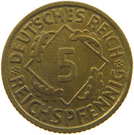 GERMANY 5 PFENNIG 1936 F #a055 0491 - 5 Reichspfennig