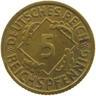 GERMANY 5 PFENNIG 1936 F #a055 0461 - 5 Reichspfennig