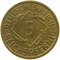 GERMANY 5 PFENNIG 1936 F #a055 0533 - 5 Reichspfennig