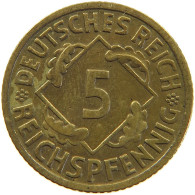 GERMANY 5 PFENNIG 1936 F #a055 0455 - 5 Reichspfennig