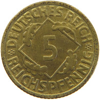 GERMANY 5 PFENNIG 1936 A #a055 0635 - 5 Reichspfennig