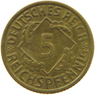 GERMANY 5 PFENNIG 1936 A #a055 0627 - 5 Reichspfennig