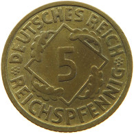 GERMANY 5 PFENNIG 1936 A #a055 0543 - 5 Reichspfennig