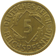 GERMANY 5 PFENNIG 1936 A #a055 0547 - 5 Reichspfennig