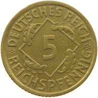 GERMANY 5 PFENNIG 1936 A #a055 0537 - 5 Reichspfennig
