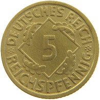 GERMANY 5 PFENNIG 1936 A #a055 0405 - 5 Reichspfennig