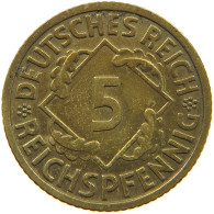 GERMANY 5 PFENNIG 1936 F #a055 0559 - 5 Reichspfennig