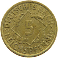 GERMANY 5 PFENNIG 1936 A #a055 0363 - 5 Reichspfennig