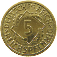 GERMANY 5 PFENNIG 1936 A #a021 0377 - 5 Reichspfennig