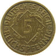 GERMANY 5 PFENNIG 1935 J #a055 0545 - 5 Reichspfennig