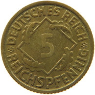 GERMANY 5 PFENNIG 1935 G #a055 0615 - 5 Reichspfennig
