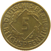 GERMANY 5 PFENNIG 1935 G #a055 0595 - 5 Reichspfennig