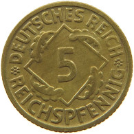 GERMANY 5 PFENNIG 1935 F #a055 0539 - 5 Reichspfennig