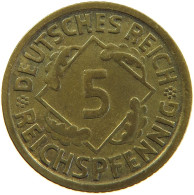 GERMANY 5 PFENNIG 1935 D #a055 0377 - 5 Reichspfennig