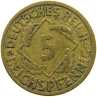 GERMANY 5 PFENNIG 1926 F #c013 0197 - 5 Rentenpfennig & 5 Reichspfennig