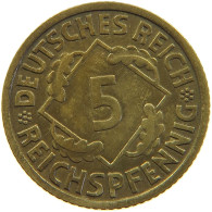 GERMANY 5 PFENNIG 1935 A #a055 0605 - 5 Reichspfennig