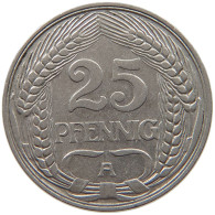 GERMANY 25 PFENNIG 1910 A #c015 0091 - 25 Pfennig