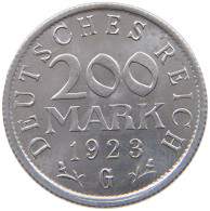 GERMANY 200 MARK 1923 G TOP #a076 0523 - 200 & 500 Mark