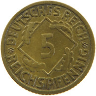 GERMANY 5 PFENNIG 1935 A #a055 0527 - 5 Reichspfennig