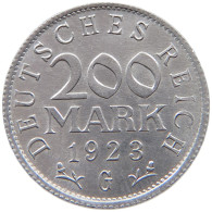 GERMANY 200 MARK 1923 G TOP #a076 0521 - 200 & 500 Mark